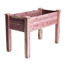 How to build an elevated raised garden bed cheap. 24 X 48 Cedar Elevated Garden Bed At Menards