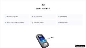 O2 XDA II mini Black Full Device ...