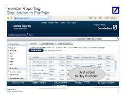 Fund flows in millions of u.s. Deutsche Bank Global Transaction Bank Investor Reporting Demo