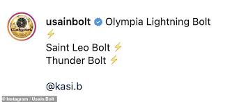 More than a month after olympic sprinter usain bolt and his girlfriend, kasi bennett, welcomed their daughter, bolt has revealed the baby's name: Pjgv7plinrtncm