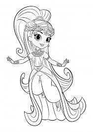 Free printable princess samira coloring page in vector format, easy to print from any device and automatically fit any paper size. Princess Samira Coloring Pages Shimmer And Shine Coloring Pages Colorings Cc