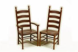 Amish Pennsylvania Shaker Ladder Back Dining Chair Ladder Back Dining Chairs Dining Chairs Shaker Style Furniture