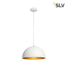 Slv Forchini M 40 Pendant Light E27 White Gold Pendant Lights Luminaires The Leading Led Shop By Lumitronix