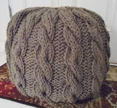 Maybe you would like to learn more about one of these? Cable Knit Pouf Pattern One Crafty Stitch