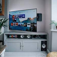 A model identified as a 4k ultra oled and hdr technology inflate the costs of 4k tvs, but the prices will come down eventually. 4k Tv Mounted Ps4 Setup Gaming Setup Bedroom Setup Gaming Setup Room Setup