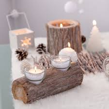 Centre De Table Photophore Buche Deco Noel Noel Et Idee Deco Noel