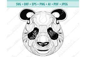 Download Zentangle Panda Svg Mandala Panda Svg Panda For Cricut Svg 411481 Svgs Design Bundles