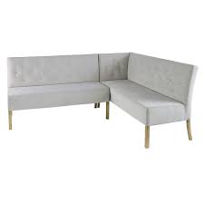 Of course, another way to bring more comfort to the dining room bench is by going down the upholstered route! Alina Grey Fabric Left Hand Corner Dining Bench