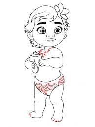 Draw a large circle at the bottom of the necklace, and decorate it with a series of curved lines. How To Draw Baby Moana From Disney S Moana Draw Central