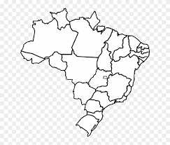Brazil is the largest country in south america and the fifth largest in the world. Brazil Geography Map States Brazil Map Vector Free Download Clipart 156298 Pikpng
