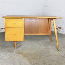 Shop items you love at overstock, with free shipping on everything* and easy returns. Vintage Mid Century Modern Paul Mccobb Planner Group Desk With Cane Modesty Panel Warehouse 414