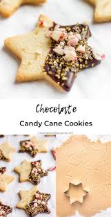 In a medium size bowl with a handheld mixer or the bowl of a stand mixer fitted with the paddle attachment, blend the almond flour and butter on low speed until no more clumps remain and a soft dough forms. Chocolate Candy Cane Cookies Vegan Christmas Cookies Dairy Free Cookies Vegan Holiday Cookies