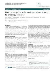 How much do plastic surgeons make? Pdf How Do Surgeons Make Decisions About Referral To Oncology Services