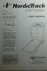 Nordictrack products are warrantied by the worlds largest home fitness equipment manufacturer, icon health nordictrack warranty. Nordictrack Exercise Exp1000i Owners Parts Manual Nttl09900 Treadmill Run Ebay