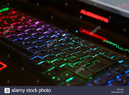 Dell Alienware Laptop Keyboard Lights High Resolution Stock Photography And Images Alamy