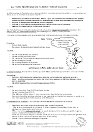 Pdf La Fiche Technique De Fabrication En Cuisine Yo Msimo Academia Edu
