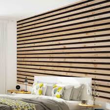 Bois Lattes Photo Murale Papier Peint 1969p Parement Mural Idees Decoration Maison Bardage Bois Interieur