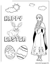 Collection by tina bradshaw schmitt. Disneys Frozen Anna And Easter Bunny Colouring Page Coloring Pages Printable