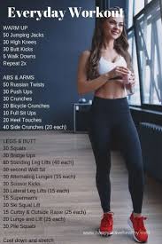 Everyday Workout In 2020 Full Body Workout Routine Body Workout Plan Workout Routine