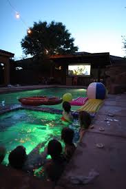 Pool Party Movie Night Night Pool Party Party Swimming Pool Backyard Pool Parties