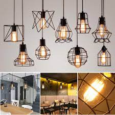 Because you can't just hang them from the ceiling using a few hooks. Modern Minimalist Ceiling Pendant Lamp Retro Pendant Light Indoor Metal Hanging Lamp Creative Bird Cage Lampshad 1pcs Pendant Lights Aliexpress