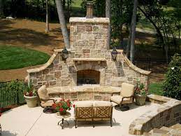 Awesome Ultimate Backyard Fireplace Sets The Outdoor Scene Https Hometoz Com Ultimate Bac Outdoor Fireplace Patio Backyard Fireplace Outdoor Stone Fireplaces