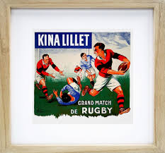 Grand Match De Rugby Vintage Rugby Print Zazzle Com Rugby Art Poster Prints Custom Posters
