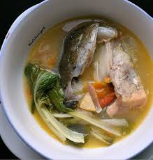 Homemade Tamarind Miso Salmon Head Soup With Onions Garlic Ginger Turmeric Tomatoes And Pakchoi Salmon Head Recipe Miso Salmon Food