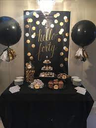 New Birthday Decorations Black And Gold Dessert Tables 22 Ideas Dessert Table Birthday Cake Table Birthday Gold Dessert Table