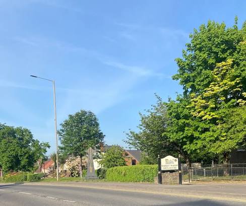 Market Warsop town centre in Nottinghamshire