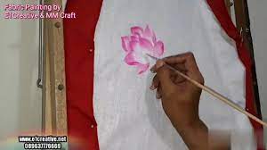 Menggunakan cat textile yabg diencerkan. Panduan Cara Melukis Kain Motif Bunga Teratai Lotus Menggunakan Cat Textile Mm Di Kain Belacu Kanvas Youtube