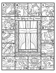 Click any bible coloring page design to see a larger version and download it. The Way Of The Cross Coloring Page And Bookmarks Etsy In 2021 Cross Coloring Page Holy Week Activities Easter Sunday School
