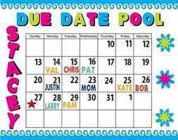 make a due date pool poster baby shower poster due date