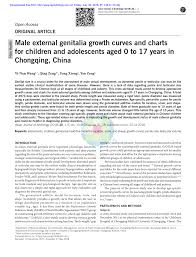 Pdf Male External Genitalia Growth Curves And Charts For