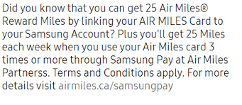 If you download this application, you must then review, and are subject to, the terms and conditions. Ymmv Free 95 Air Miles Equal 10 For Adding Collector Number To Samsung Account Redflagdeals Com Forums