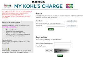 The first time you try to sign on to credit.kohls.com, you'll be asked to register your kohl's charge account for online access. How To Unlock Kohl S Account