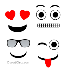 These free printable emotion faces are great! Diy Emoji Oranges Desert Chica