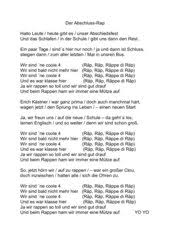 4teachers Rap Song Abschlussfeier Klasse 4 Der text ist einfach und kann auch selber gesungen werden. 4teachers rap song abschlussfeier klasse 4
