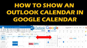 How To Show An Outlook Calendar In Google Calendar Youtube