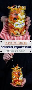 Essen Im Buro 4 Schneller Paprikasalat Mit Feta Und Oliven Ina Isst Paprikasalat Paprika Salat Rezepte