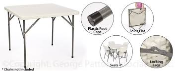 34 Square Folding Table White Simple Storage Table Cards Table