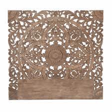 tete de lit 160 sculptee en manguier massif maisons du monde tete de lit sculptee tete de lit bois tete de lit orientale