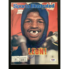 Leon and Mike Spinks Autographed 8X10 WBC Boxing Photo JSA