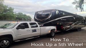 Fifth wheel trailer hitch rail adapter; How To Hook Up A 5th Wheel Youtube