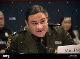 Acting Deputy Chief Border Patrol Agent, Yuma Sector, Justin Bristow speaks  before a large crowd of dignitaries at the grand opening ceremony of the  new Wellton Border Patrol Station Thursday morning March