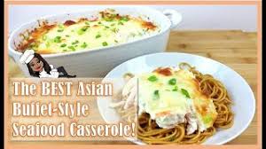 Creamy, and not too rich using crab, scallops and shrimp. The Best Asian Buffet Style Seafood Casserole Recipe Youtube