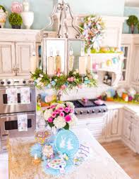 3 Easy Steps To Create An Easter Kitchen Turtle Creek Lane Easter Kitchen Decor Spring Decor Spring Home Decor