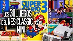 Nintendo puso a la venta hace poco la nes mini classic, la consola más nostálgica de los últimos años y que ha logrado ilusionar a un buen . Los 30 Juegos Del Nes Classic Mini Youtube