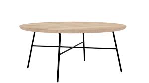 Vintage table round 4 legged decorative oak wood coffee cocktail bar phone. Disc Round Coffee Table Oak Ethnicraft Ethnicraft Disc 26607