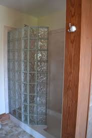 Glass Block Walk In Shower Kit With Acrylic Base And Diy Interior Shower Wall Panels Glass Blocks Wall Glass Block Shower Shower Doors
